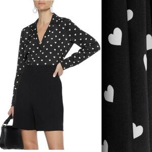 Equipment Adalyn Black Heart
Print Button-Up Shirt
